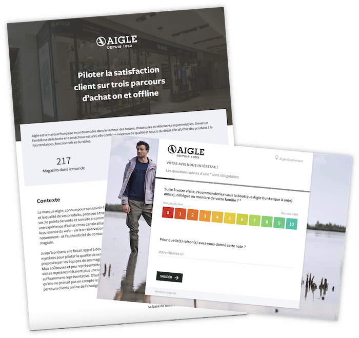 cas client Aigle pilotage experience client