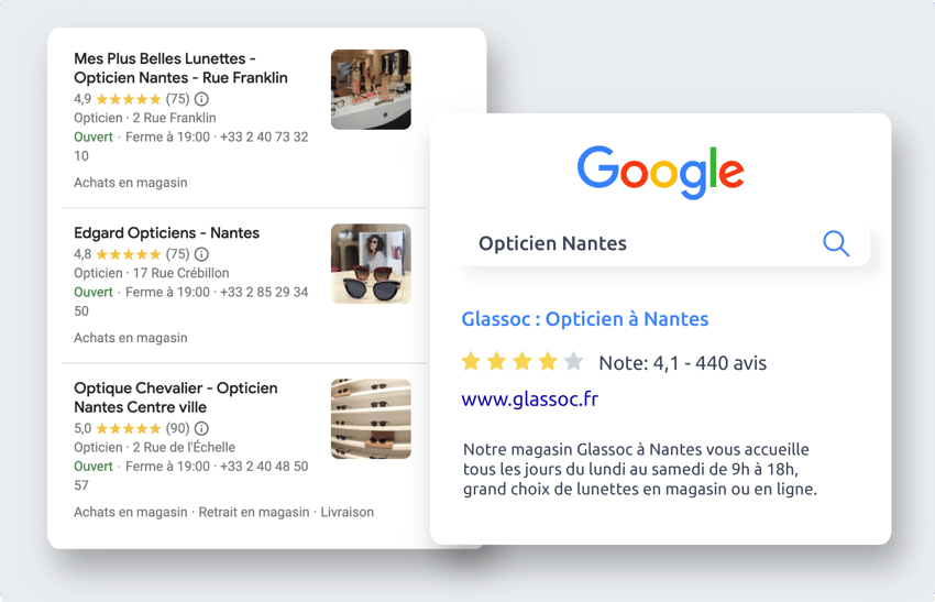 Industries - Optique page google avis