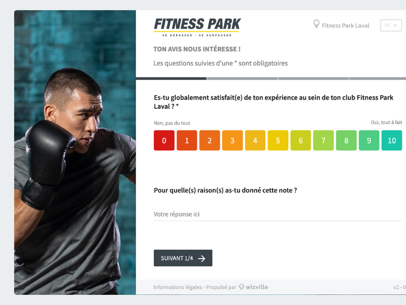 questionnaire fitness park